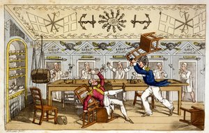 De Ward Room: Newcome en Capt. Clackett, uit 